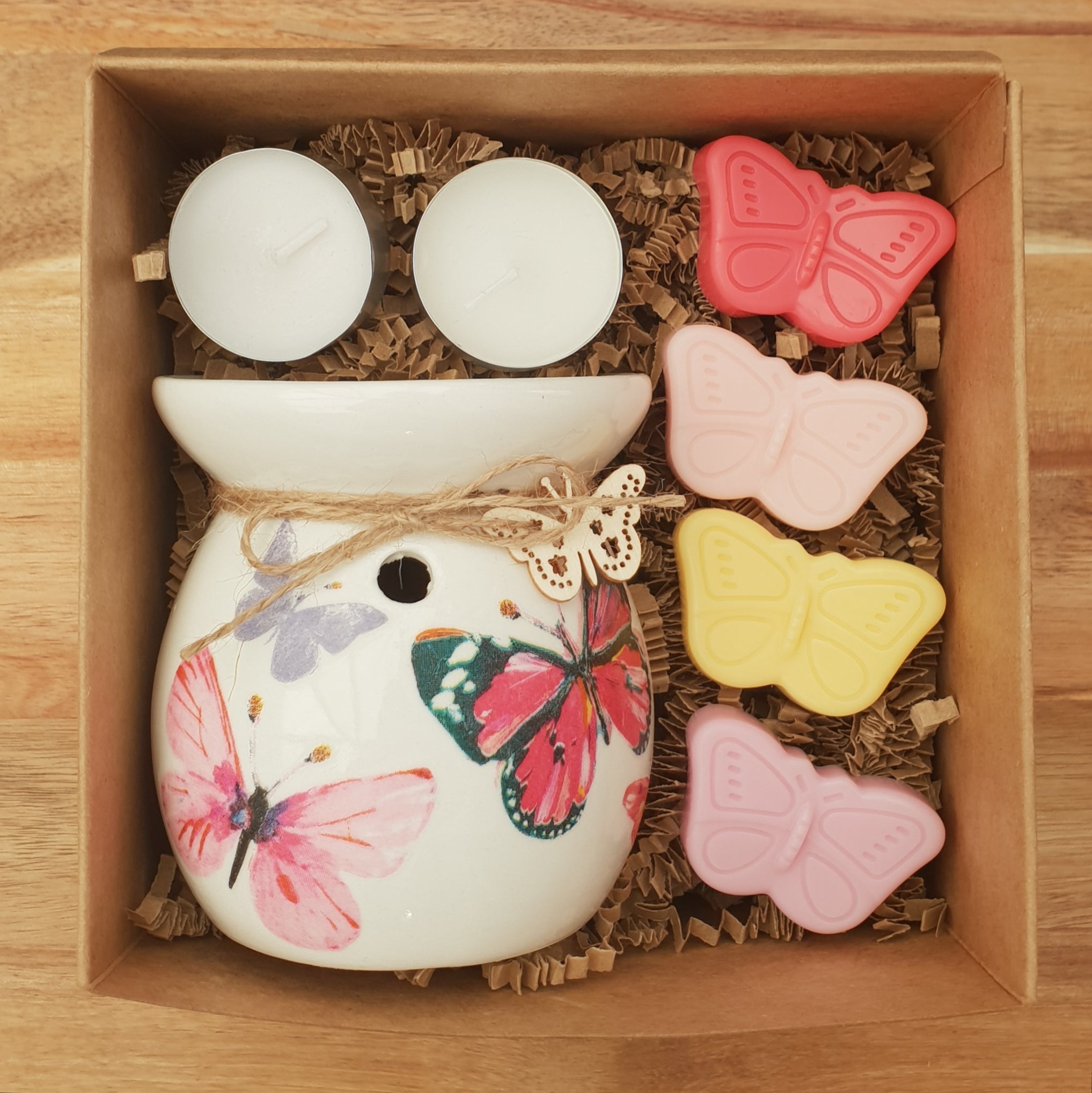 Butterfly Wax Burner Gift Set